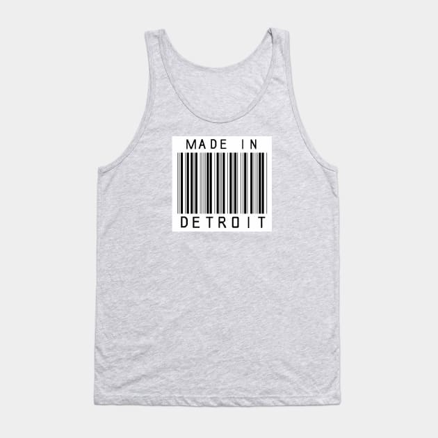 Detroit barcode Tank Top by HeeHeeTees